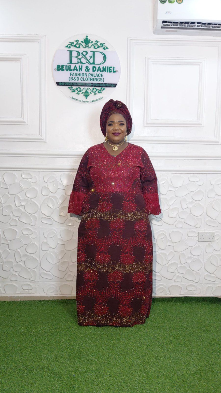 Roke luxury ankara maxi dresd - Kaftan