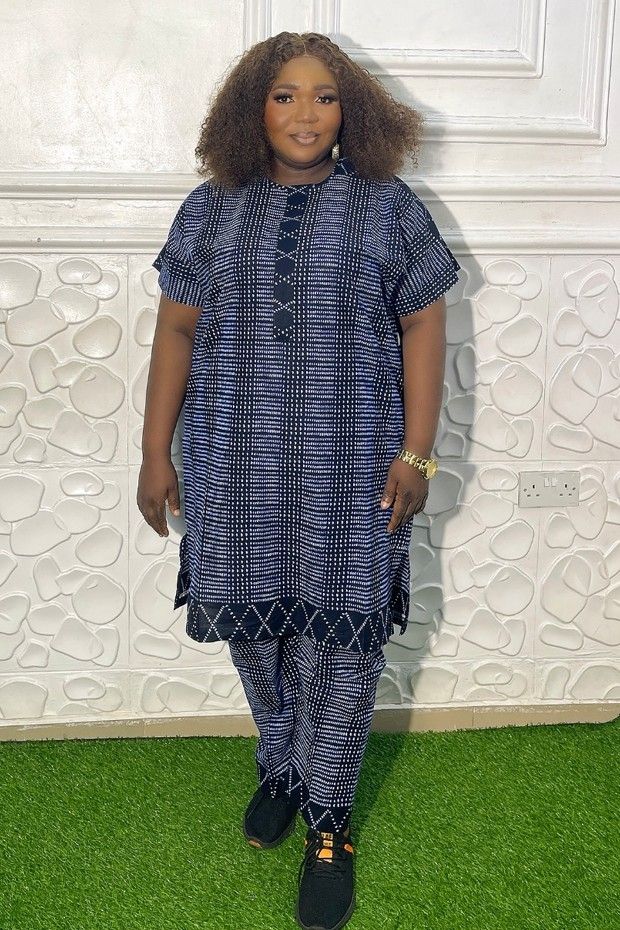 Classic Indigo Ankara Two-Piece - Two-piece